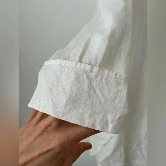 Ludia  k. 100% linen oversized white tunic - Picture 4 of 13